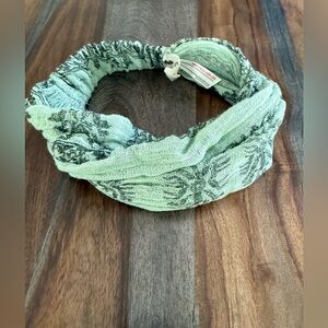 Free People Green Patterned Headband